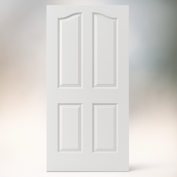 White skin Four Panel Bedroom door